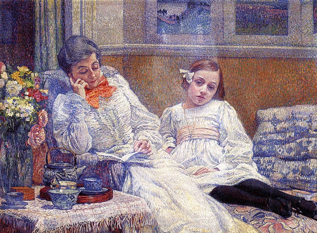 Mia Van Rysselberghe con la figlia Elisabet - Royal Museums of Fine Arts of Belgium, Bruxelles